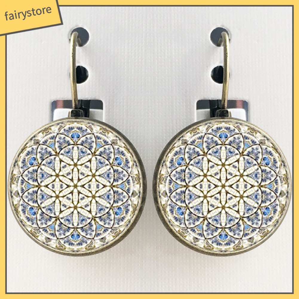 Khuyên Tai Kim Loại Đính Đá Phong Cách Bô-Hem Cho Nữ