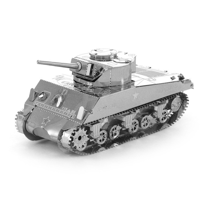 Mô hình 3D kim loại lắp ráp xe tăng Sherman [ Chưa Lắp ]