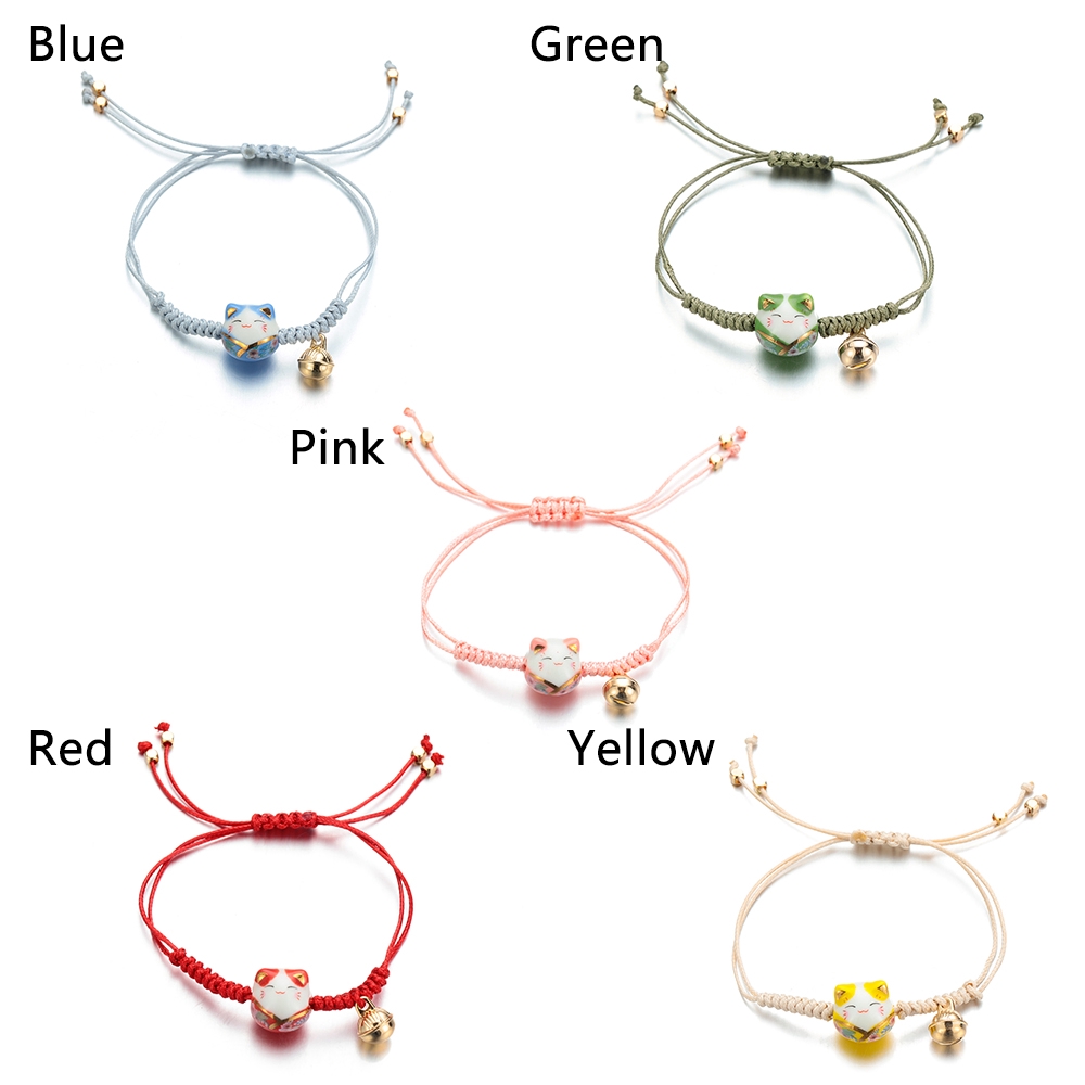 Vòng Tay Hình Mèo May Mắn Có Thể Điều Chỉnh Dành Cho Nữ