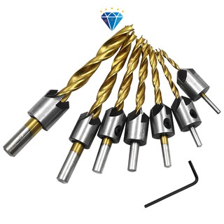 Bộ 7 Mũi Khoan Gỗ Khoan Doa Âm Đầu Vít