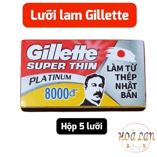 Lưỡi lam Gillette hộp 5 lưỡi làm từ thep Nhật Bản siêu mỏng, siêu bền