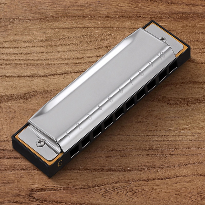 Kèn Harmonica 10 Lỗ 20 Tông Kèm Hộp Đựng Cho Người Lớn Và Trẻ Em