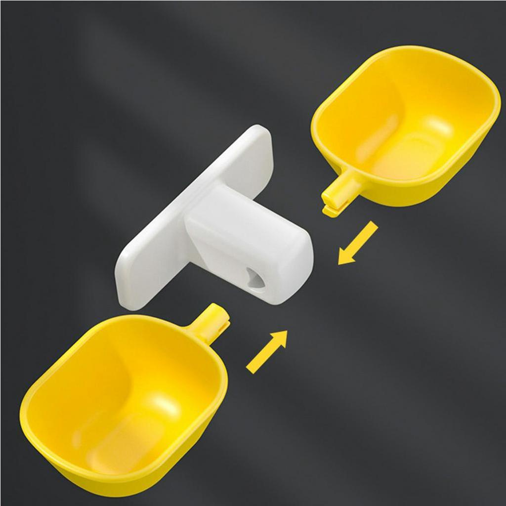 Bát treo thức ăn cho mèo ngăn chặn sự cố tràn nước tường có thể điều chỉnh độ cao【Wyoming060】