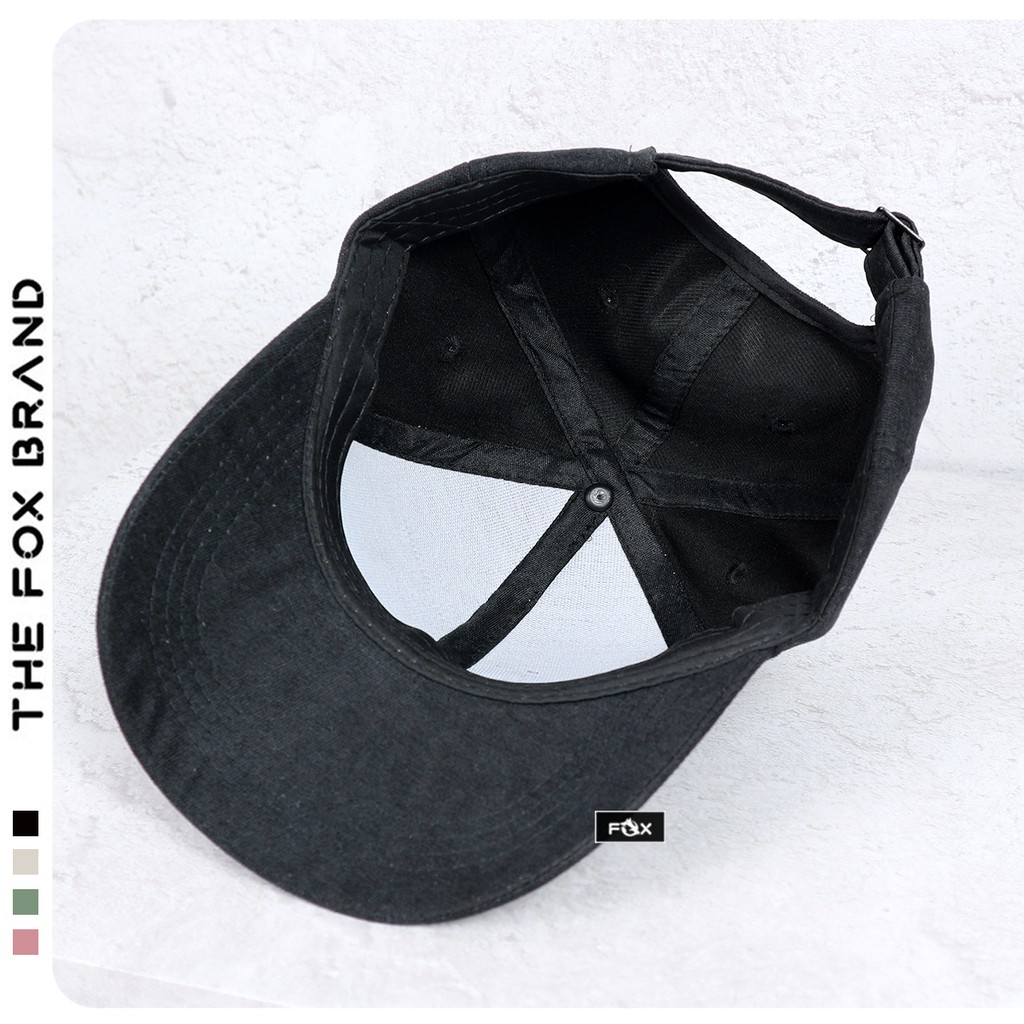 Mũ lưỡi trai nón kết thời trang chất nhung phong cách ulzzang unisex thêu chữ the fox