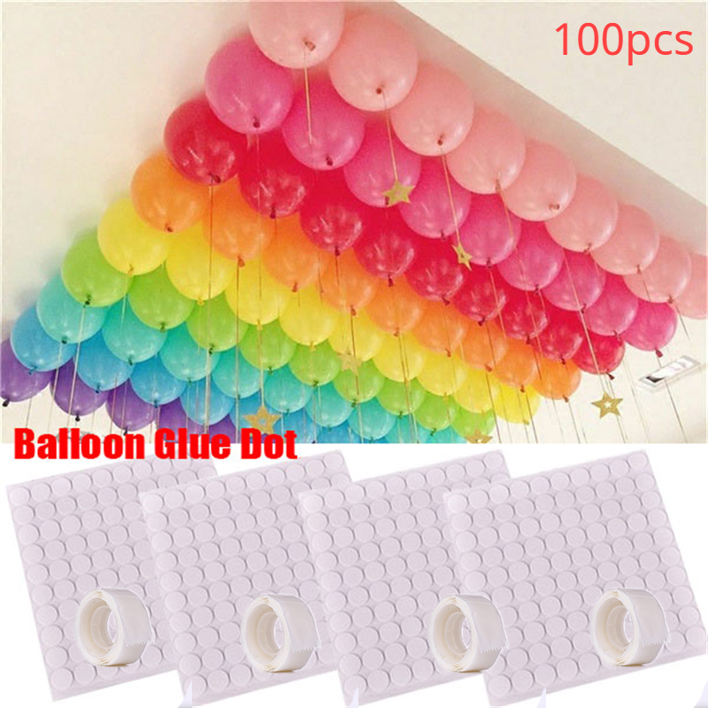 Set 100 Miếng Dán Bóng Bay Trang Trí Bữa Tiệc