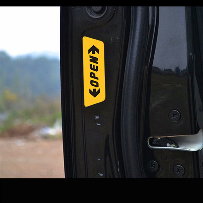 Sticker họa tiết cảnh báo chuyên dụng trang trí cho cửa ô tô