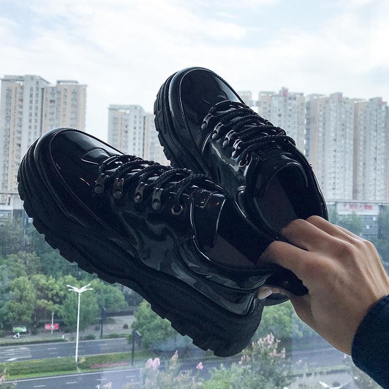 Giày Da Đế Dày Phong Cách Hàn Quốc Dành Cho Nam