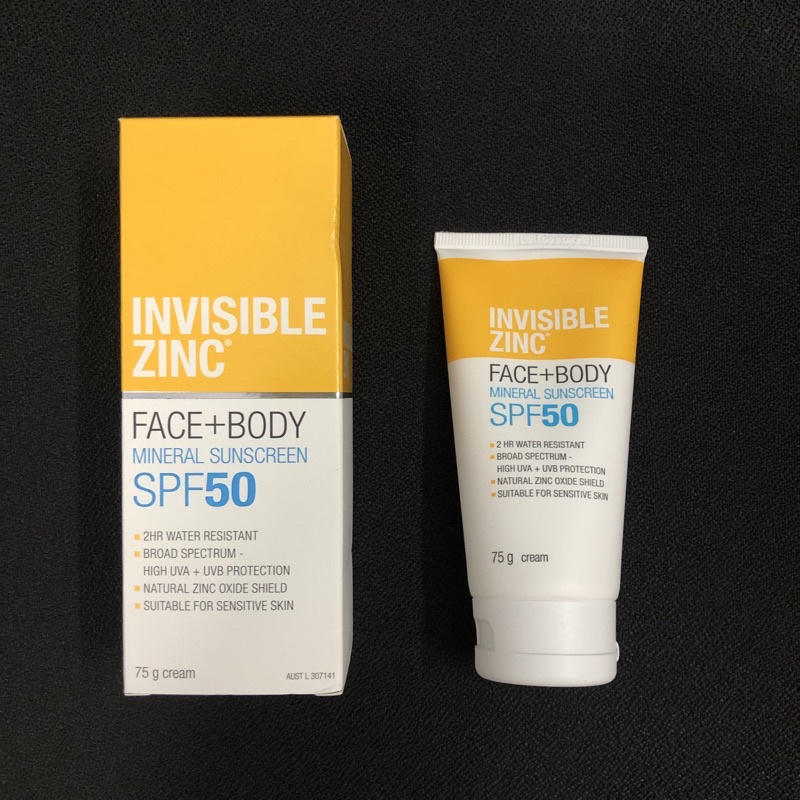 Kem chống nắng Invisible ZinC SPF 50 Úc, chống nắng vật lý dùng được cho nhạy cảm, da mụn, cho phụ nữ mang thai