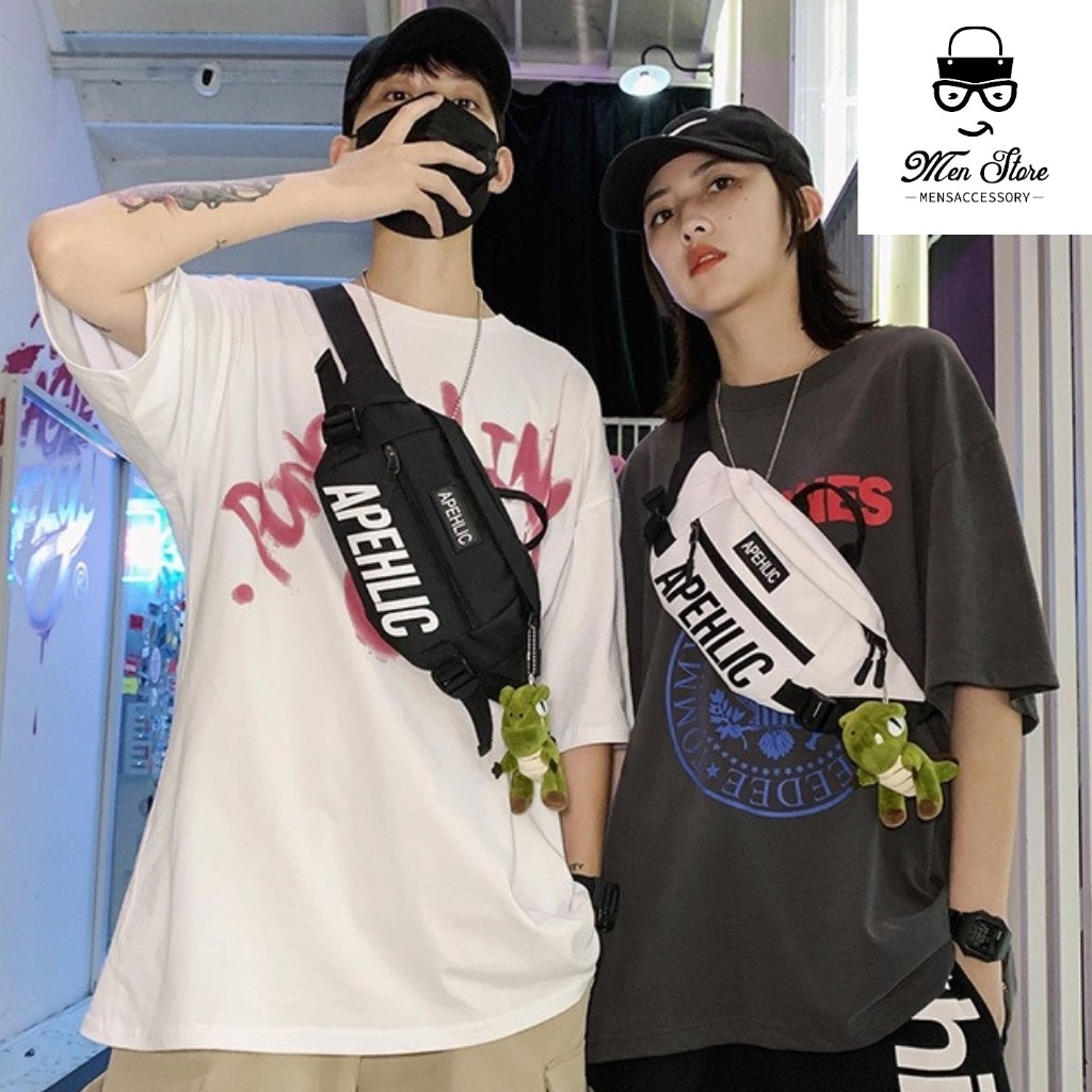 Túi Đeo Chéo Unisex Apehlic Street Style TC16 Phong Cách Hàn Quốc