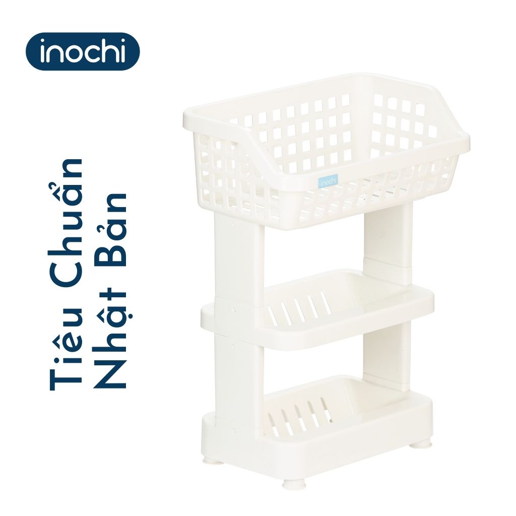 Kệ Nhựa Đa Năng INOCHI Nachi Plus 3 Tầng Loại Lớn Thông Minh Dùng Đựng Gia Vị Nhà Bếp, Giá Để Đồ Nhà Tắm, Chắc Chắn