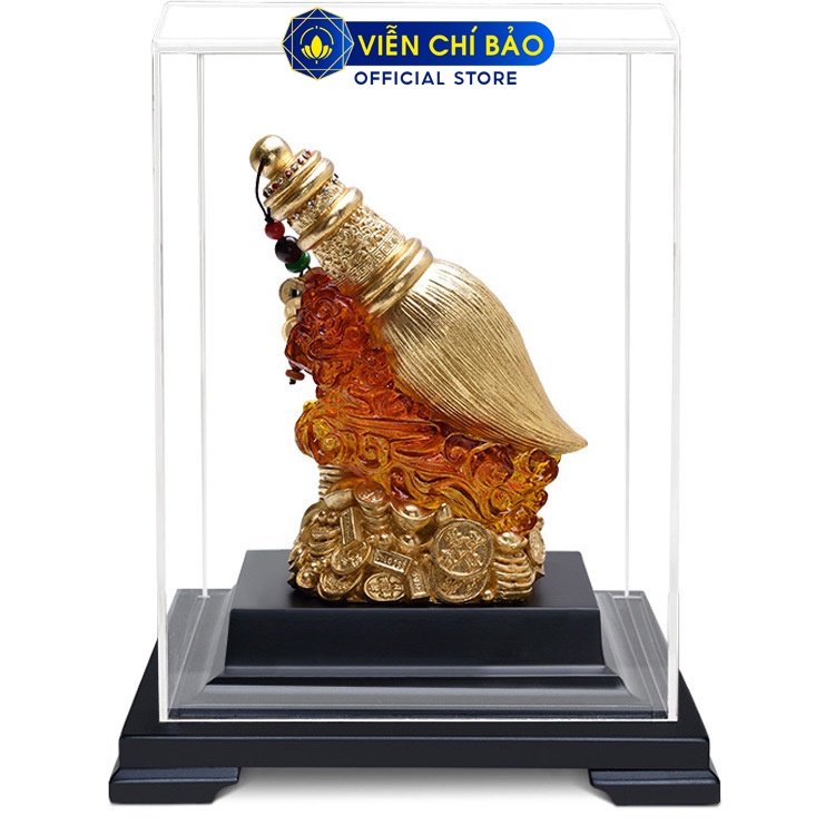 Tượng Trạng Nguyên Bút Dát Vàng 24K vật phẩm quà tặng cao cấp trang trí nhà cửa Viễn Chí Bảo M600142