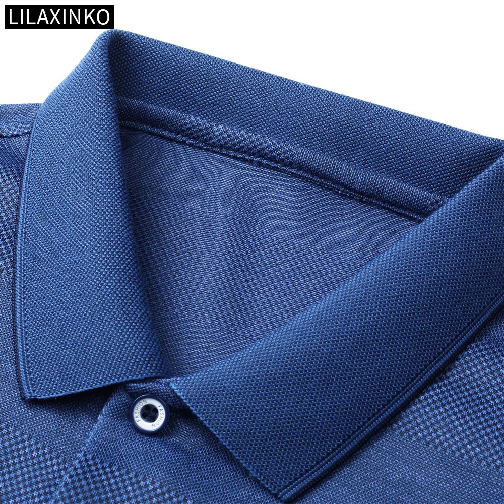 Áo Thun Polo Cotton Tay Dài Kẻ Sọc 5 Màu Thời Trang Thu Đông Cho Nam