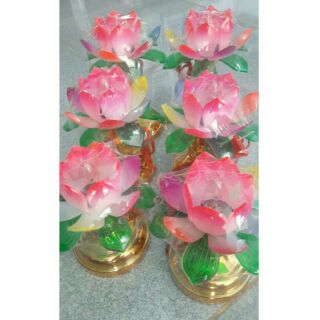 Cặp đèn sen cấm điện, đặt bàn thờ nhiều cỡ (2 cái)