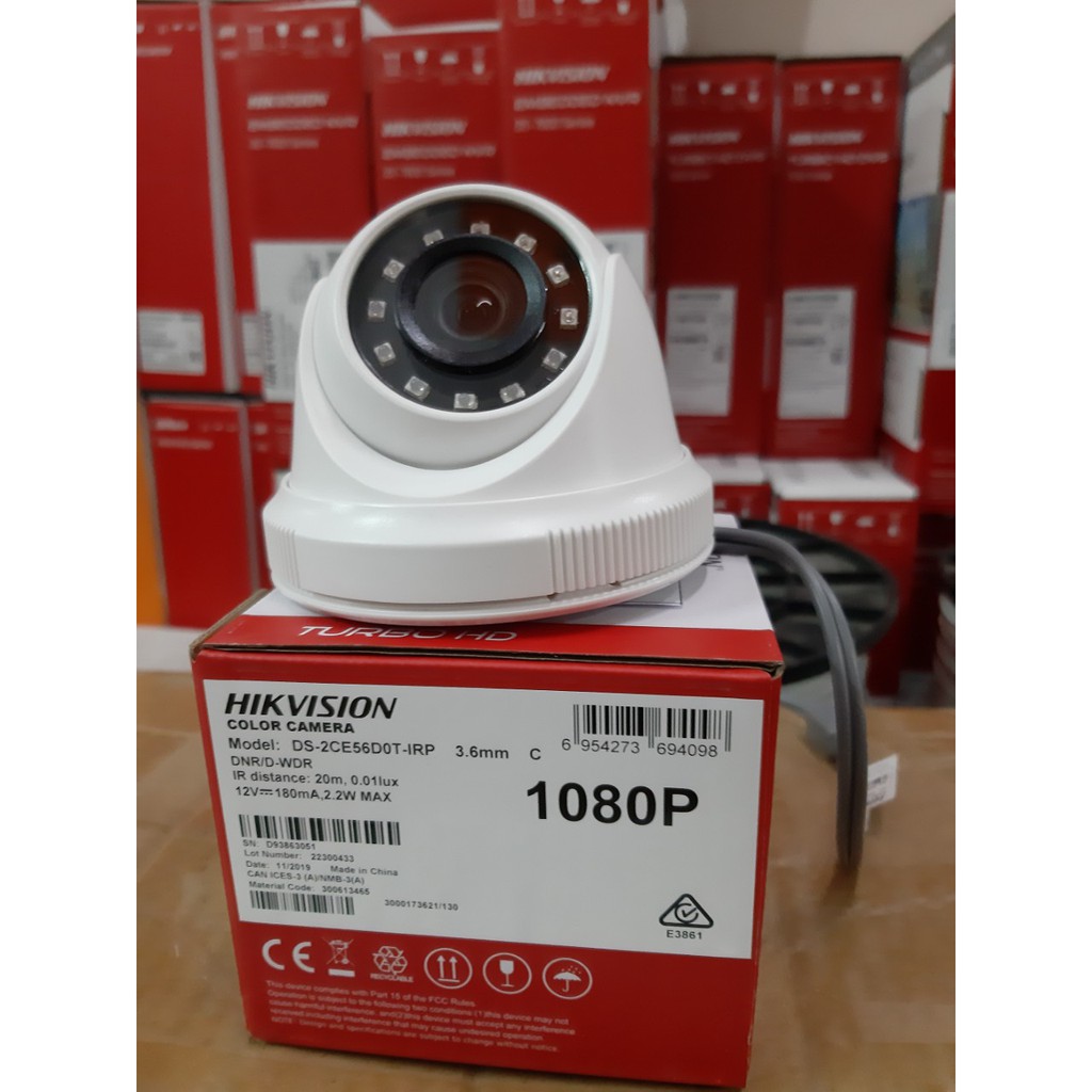 Camera Hikvison DS-2CE16D0T-IR Thân Vỏ Sắt 1080P 2.0 | BigBuy360 - bigbuy360.vn