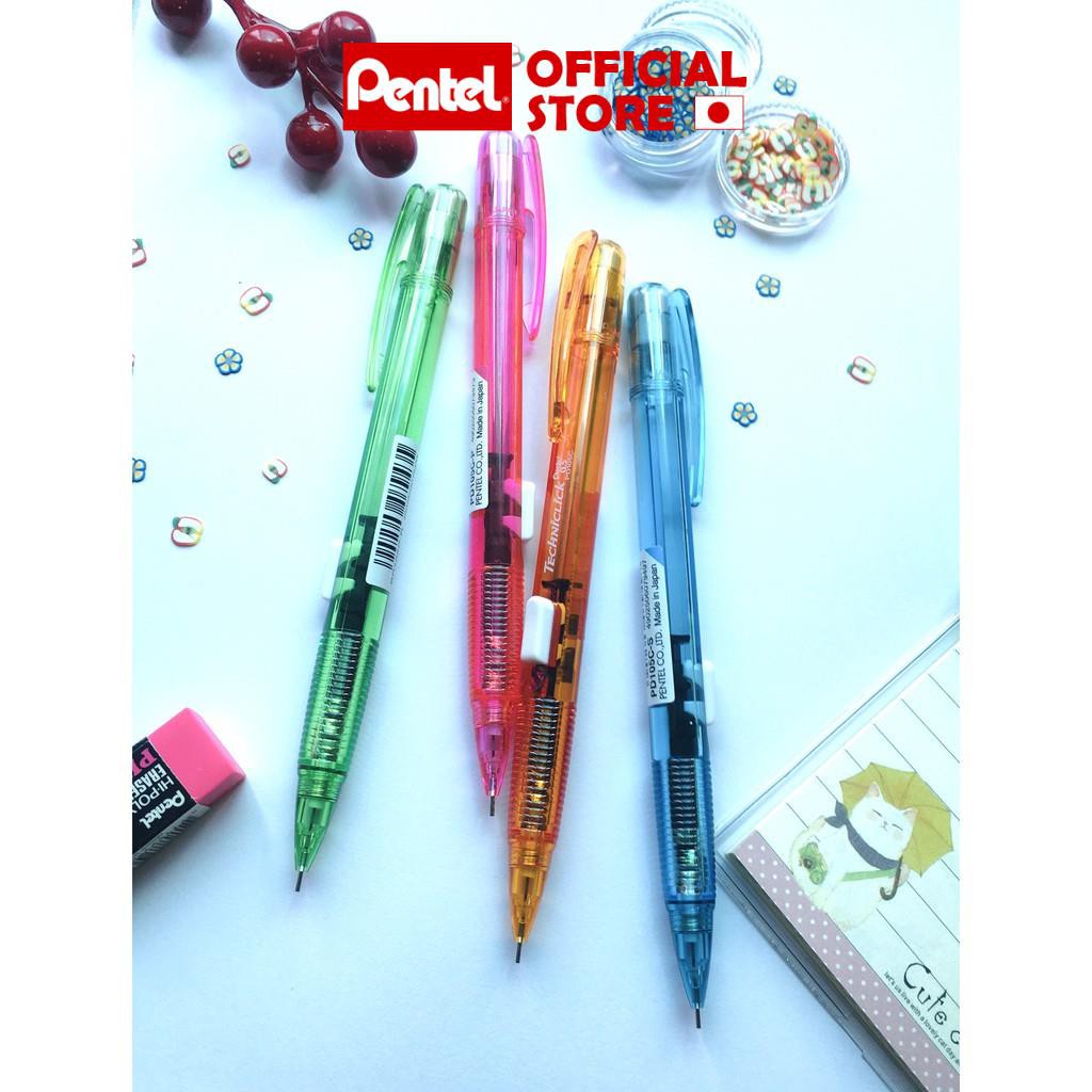 Bút Chì Kim Pentel PD105 Bấm Giữa ngòi 0.5mm (hàng chính hãng)