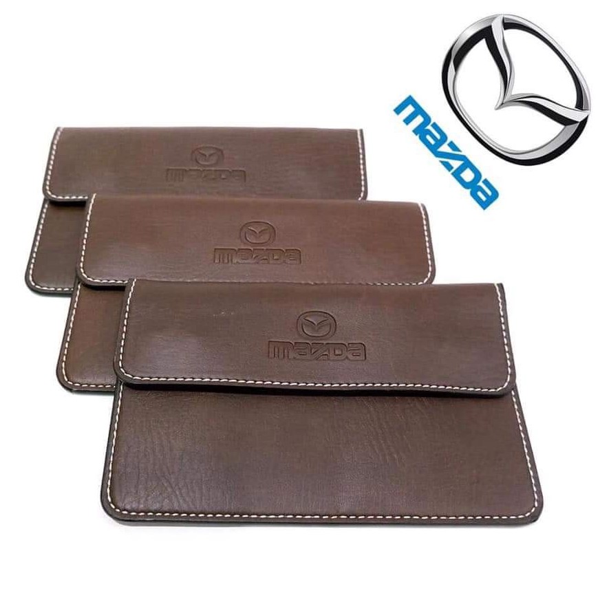 Ví đựng giấy tờ xe ô tô logo hãng mazzda cao cấp