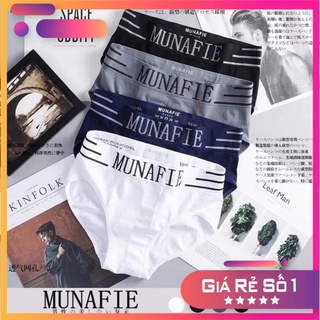 Quần Lót Nam MUNAFIE- Chất Cotton Co Giãn 4 Chiều - Có Túi Zip - CỰC SANG CHẢNH