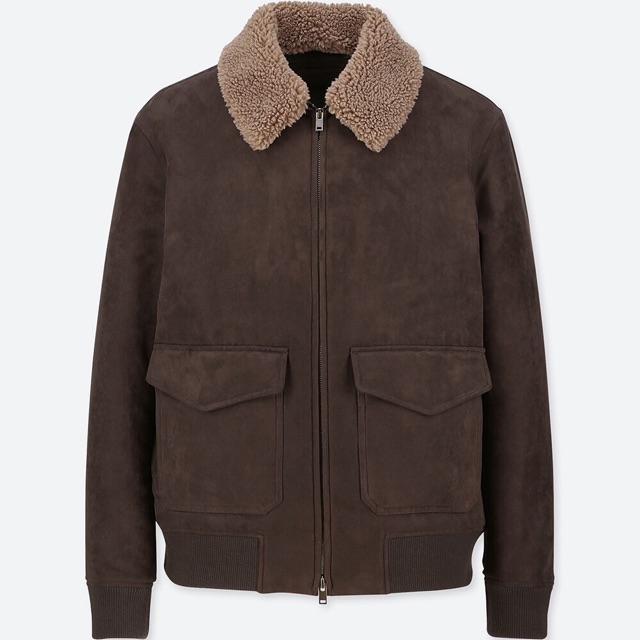 Áo da lộn nam uniqlo