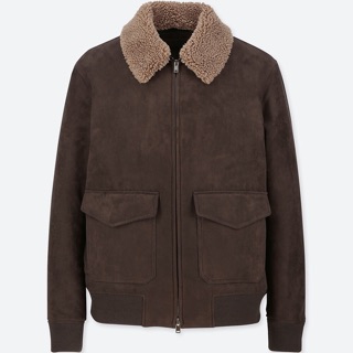 Áo da lộn nam uniqlo