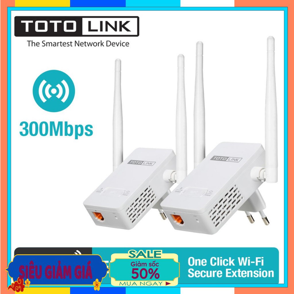 Bộ thu phát sóng wifi Totolink EX200 -hàng chính hãng mới 2021