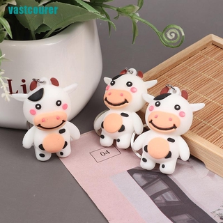❤Móc Khóa Hình Bò Sữa Nhỏ Dễ Thương