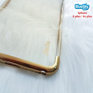 Ốp lưng Iphone 6 Plus / 6s Plus dẻo trong viền xi dada