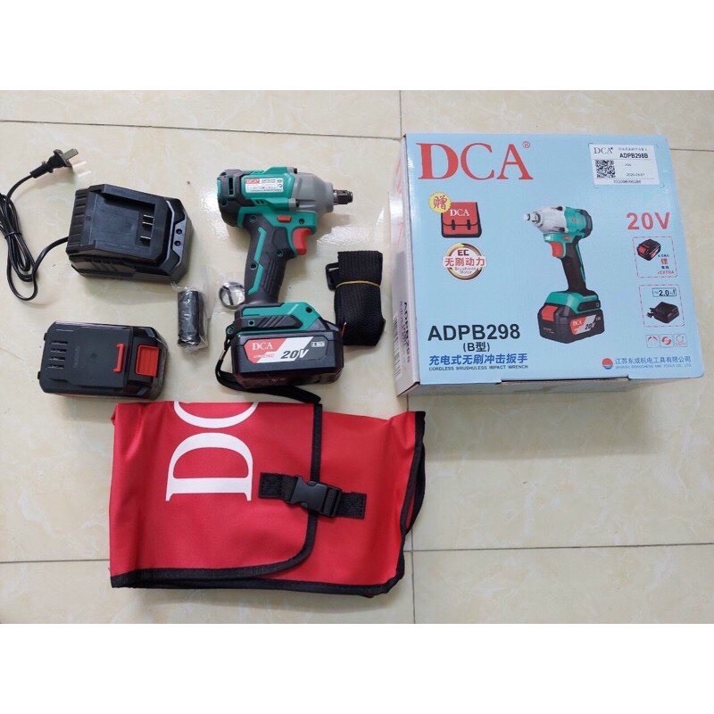 MÁY Siết bu lông PIN DCA 20V HÀNG CHÍNH HÃNG KHÔNG CHỔI THAN
