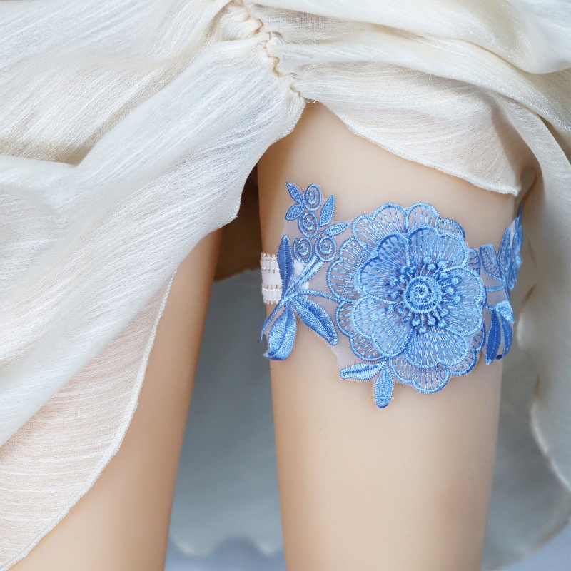 Dây Xích Đeo Đùi Phối Ren Hoa Cho Cô Dâu