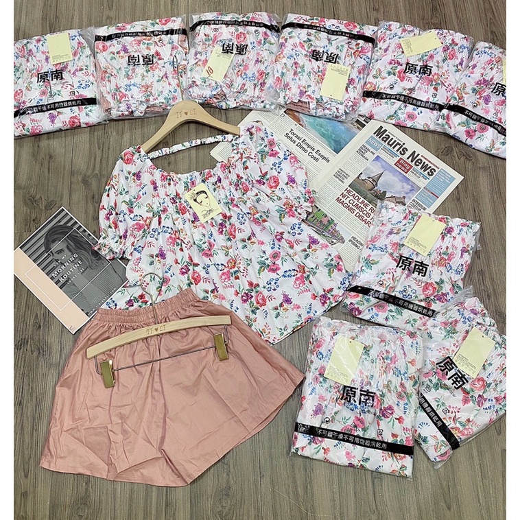 Bán sỉ bộ đũi hoa sooc hồng