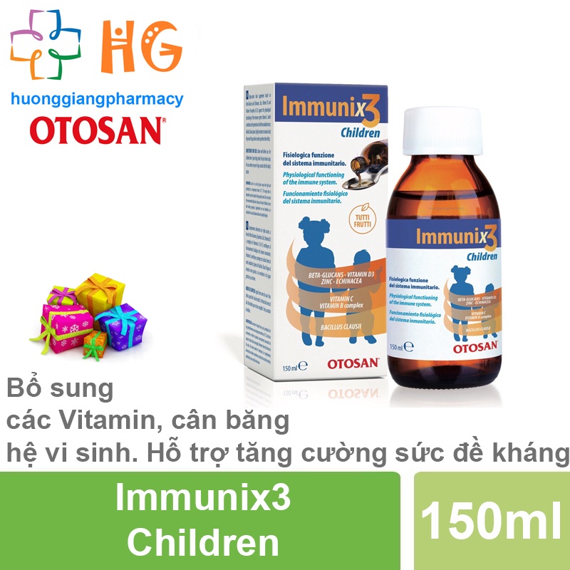 IMMUNIX3 CHILDREN Siro tăng đề kháng 150ml