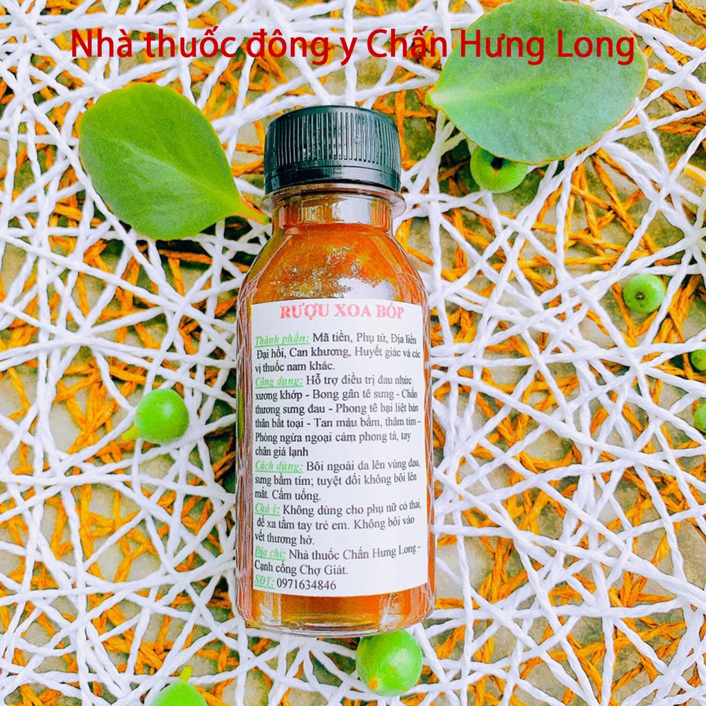 Rượu Xoa Bóp - Nhà thuốc đông y Chấn Hưng Long