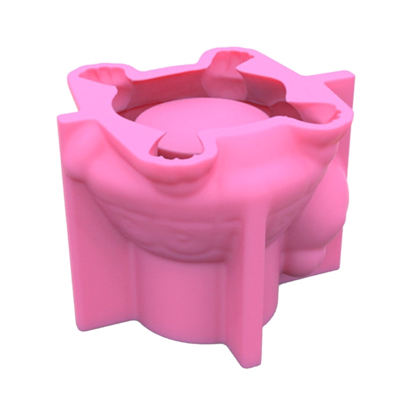 Khuôn silicon làm chậu cây bằng resin DIY tiện lợi