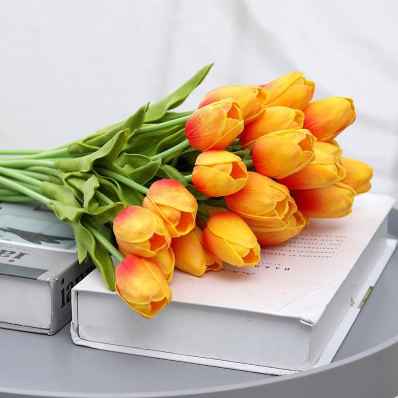 Hoa Giả ️ Hoa Tulip Giả PU Cao Cấp ️