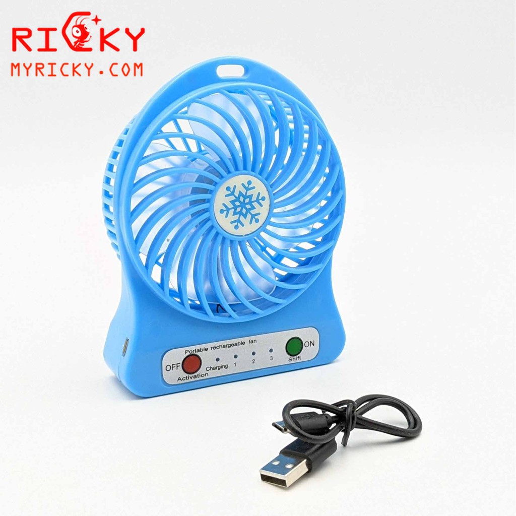 Quạt mini cầm tay CARTOON FAN - Pin sạc - 3 cấp độ siêu mát