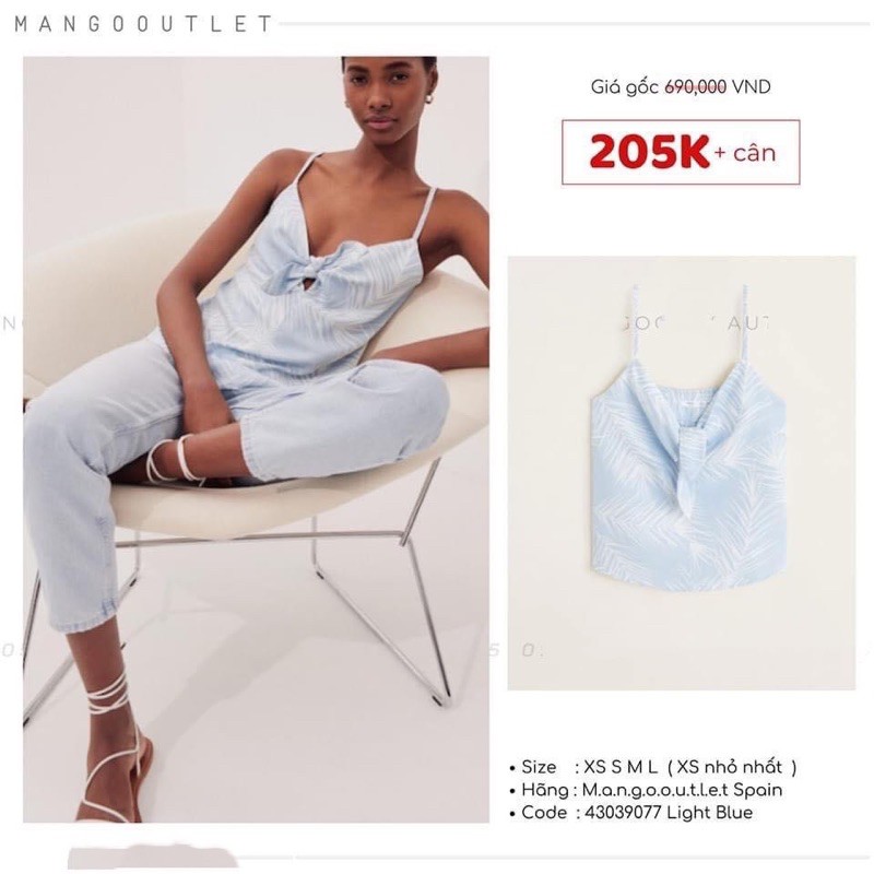 ÁO KIỂU MANGO SIZE XS,S