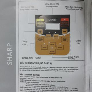 Nồi cơm điện tách đường SHARP