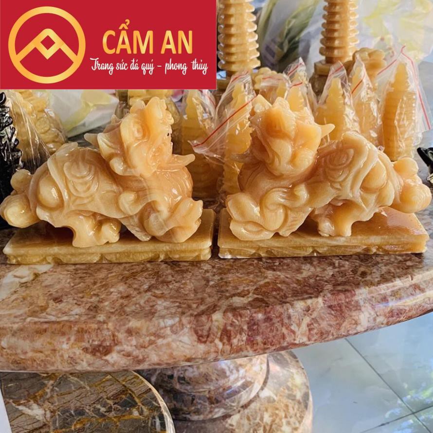 CẶP TỲ HƯU ĐÁ  HOÀNG LONG 16cm