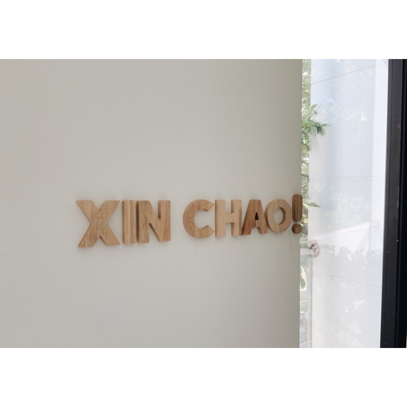Chữ gỗ tự nhiên
