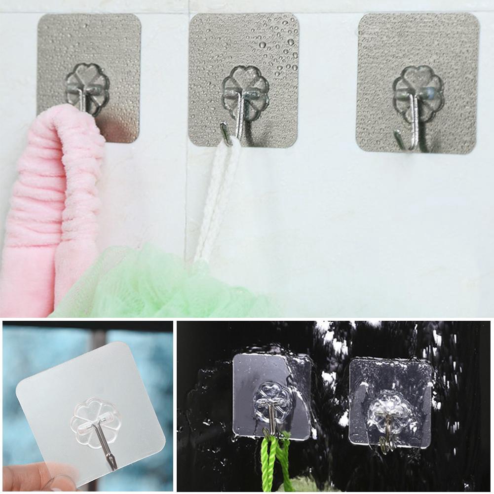 Móc treo đồ thiết kế gắn giác hút chân không thần kì có thể tái sử dụng không cần khoan lỗ