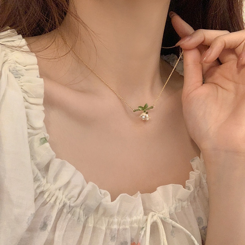 Vòng cổ nữ sợi mảnh dây chuyền nữ nhẹ nhàng LOLITA thanh lịch mẫu mới hot trend huệ tây V58