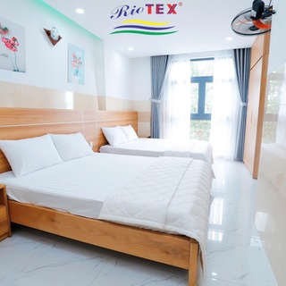 Mền Cotton trắng trơn RIOTEX Chần Bông Cao Cấp Trắng Trơn Cho Khách Sạn, Nhà Nghỉ...