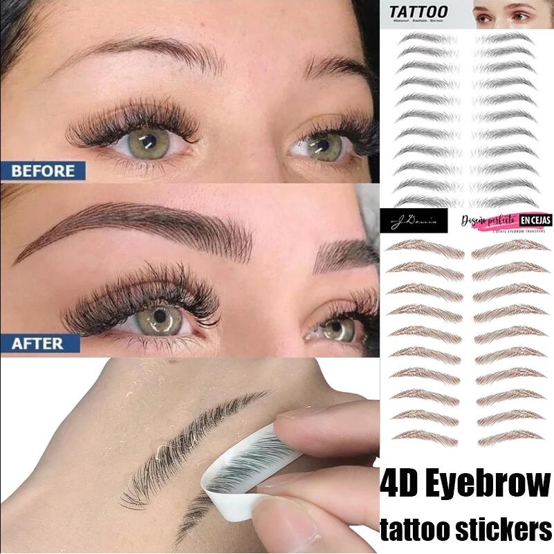Natural long lasting waterproof 4D eyebrow patch