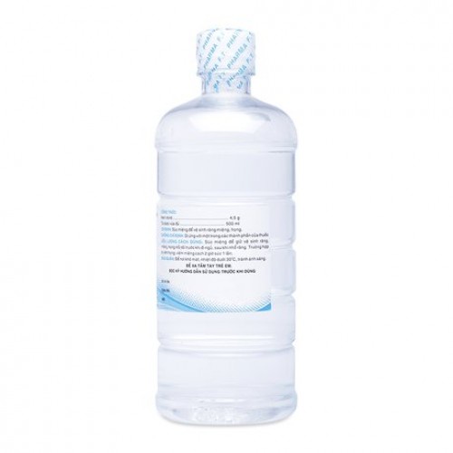 Nước muối súc miệng Natri Clorid 3/2 (FT Pharma) - Chai 500ml