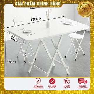 Bộ bàn ăn thông minh gấp gọn đa năng bằng gỗ kèm 4 ghế, có ba kích thước
