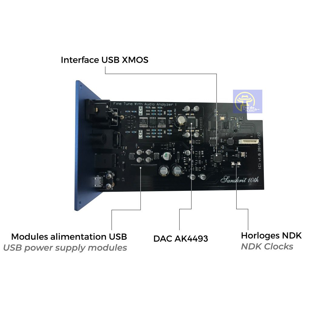 Bộ giải mã âm thanh DAC SMSL SANSKRIT 10th- V2 DAC 32bit/384kHz DSD256