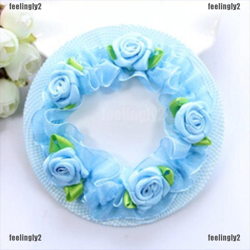 ❤Mặt Trời❤ Dây Buộc Tóc Lưới Hình Bông Hoa Xinh Xắn Cho Bé Gái