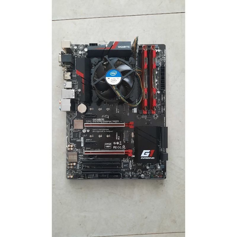 combo gigabyte GA-H170-Gaming 3 DDR3 + i3 9100f  + 8G D3 2133