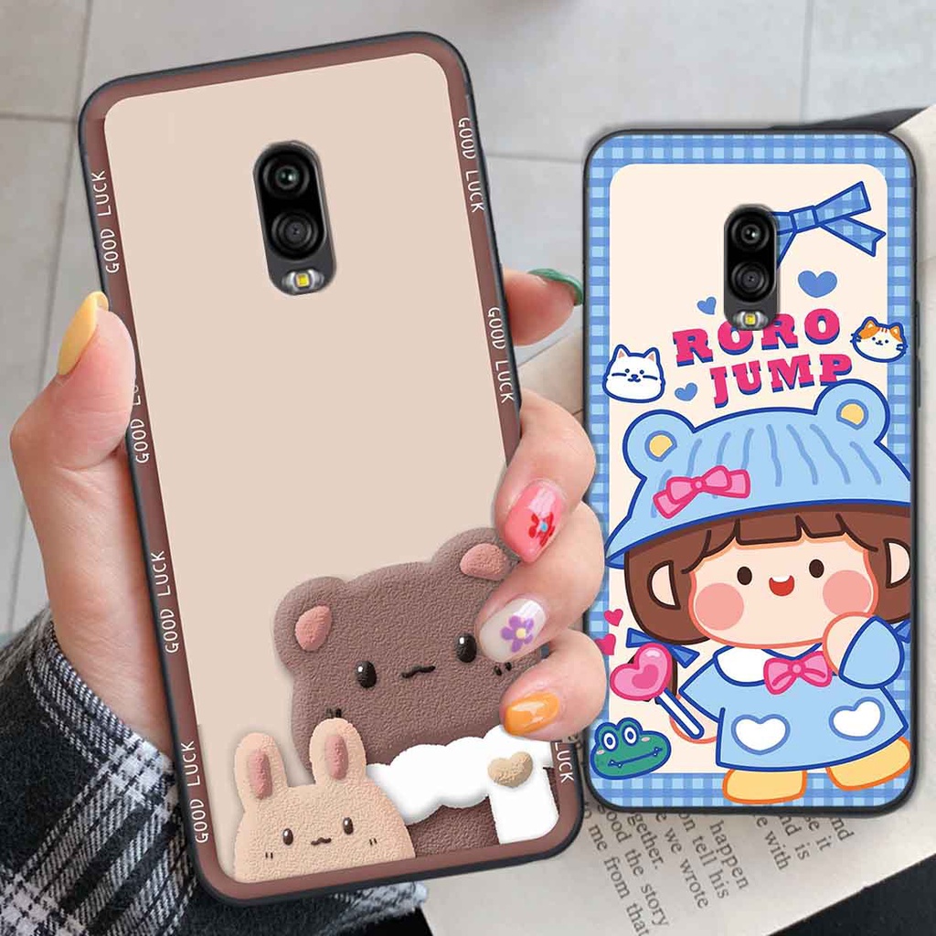 Ốp Samsung J7 Plus / J7+ bear brick, gấu đáng yêu, dễ thương