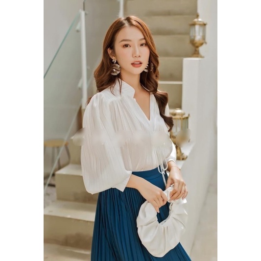 Áo kiểu G249 phong cách thời trang trẻ trung dễ phối Chân váy hoặc quần - GEM Fashion