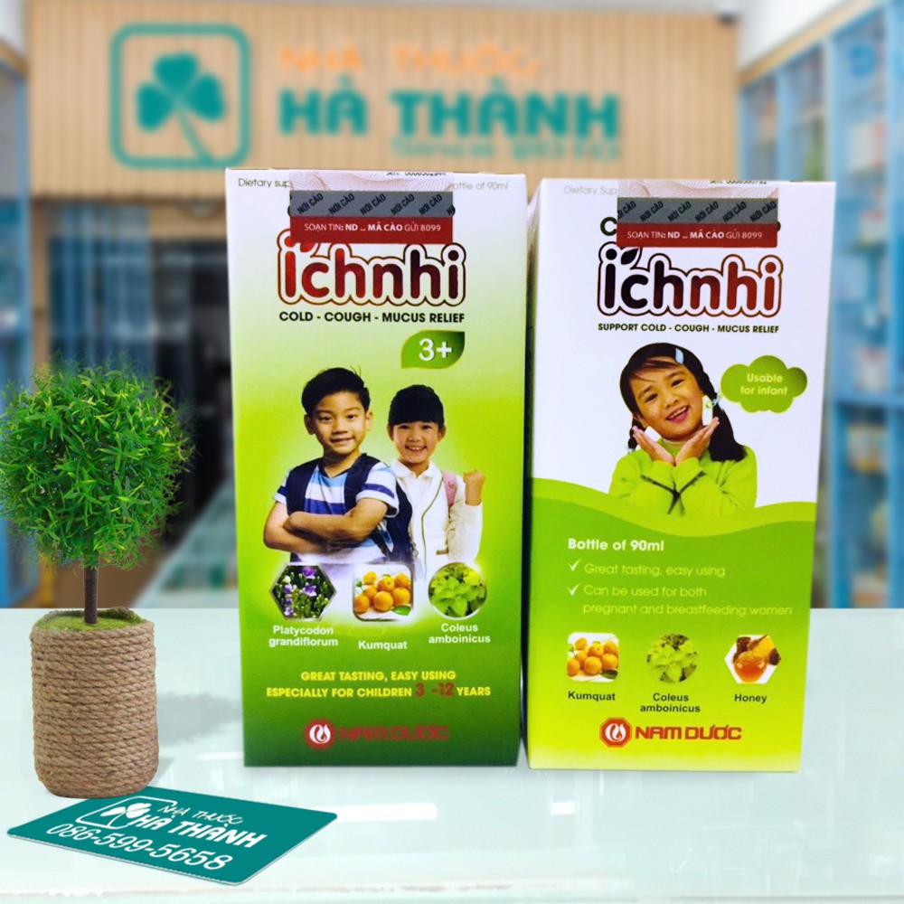 [CHÍNH HÃNG] Siro ho cảm Ích Nhi - cho trẻ từ 0-12t - lọ 90ml